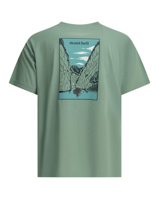 Montbell Green T-Shirts for men