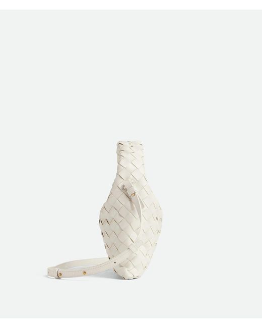 Bottega Veneta White "Mini Hop" Handbag