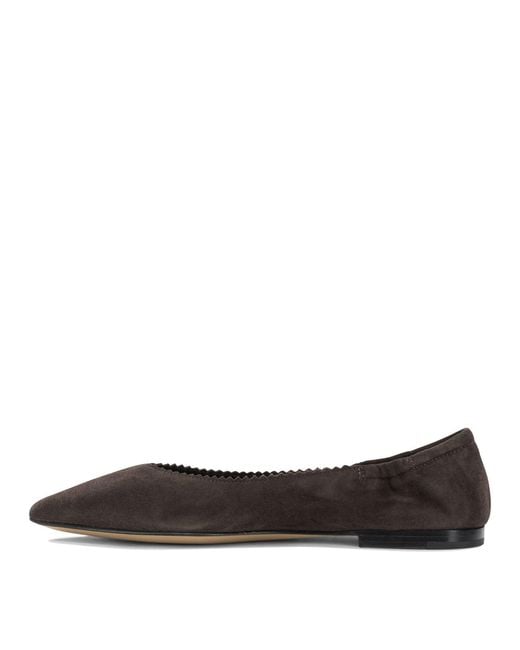 Pomme D'or Brown Ballerinas Coffee