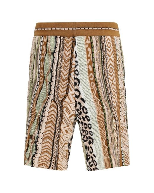 Laneus White Bermuda Shorts Cotton Blend for men