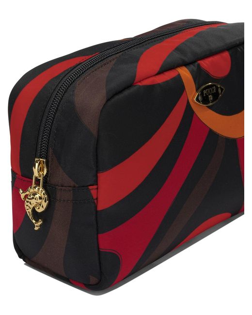 Emilio Pucci Red "Marmo" Beauty Case