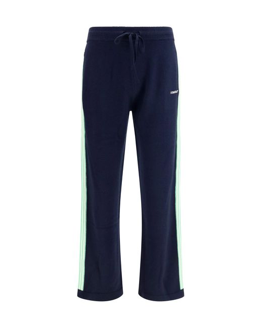 Casablanca Blue Merino Wool Sweatpants for men