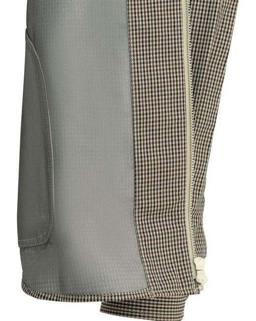 Comme des Garçons Gray Checkered Overshirt Jacket