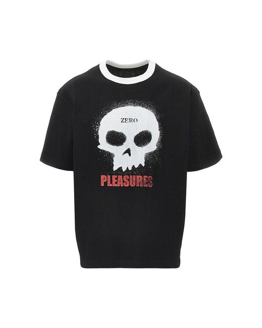 Pleasures Black 'Single Skull' T-Shirt for men