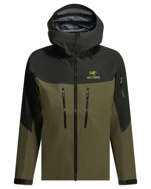 Arc'teryx Green Alpha Sv Windbreaker Jacket for men