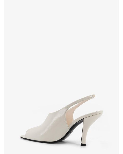 Totême  White Leather Contour Sandals