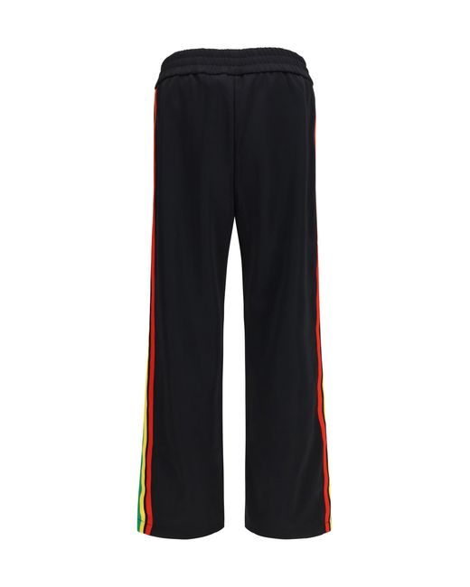 Palm Angels Black Classic Logo Vintage Track Pants for men