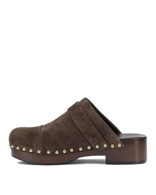 Chloé Brown "Jeannette" Clogs