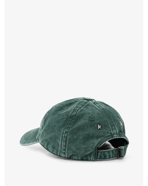 Golden Goose Deluxe Brand Green Deluxe Brand Cotton Hat for men