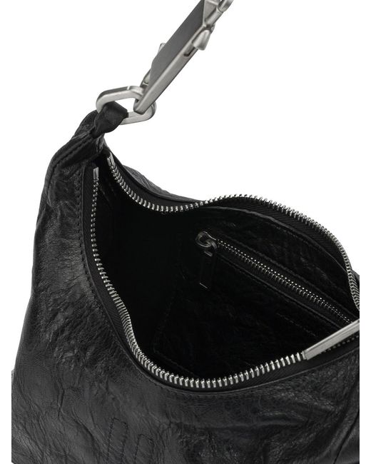 Rick Owens Black "Disco Gemini" Small Shoulder Bag