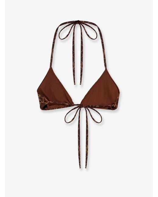 Mc2 Saint Barth Brown Bikini Top
