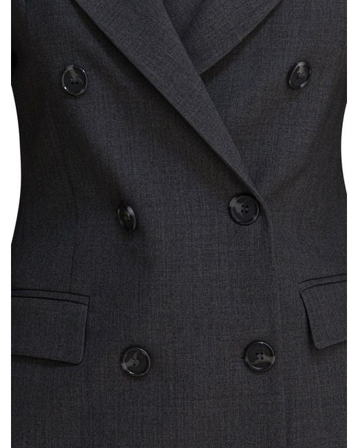 Semler Black Balzer Double-Breasted Jackets And Coats