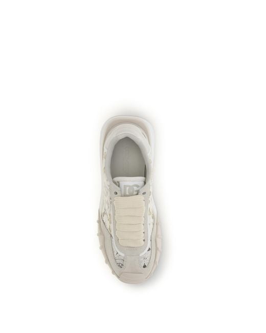 Dolce & Gabbana White Sneakers Leather And Lace
