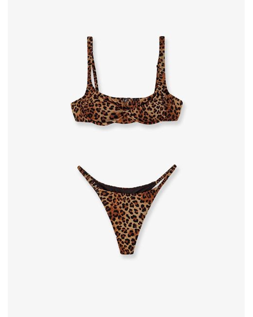 Mc2 Saint Barth White Perlamir Nylon Bikini Print