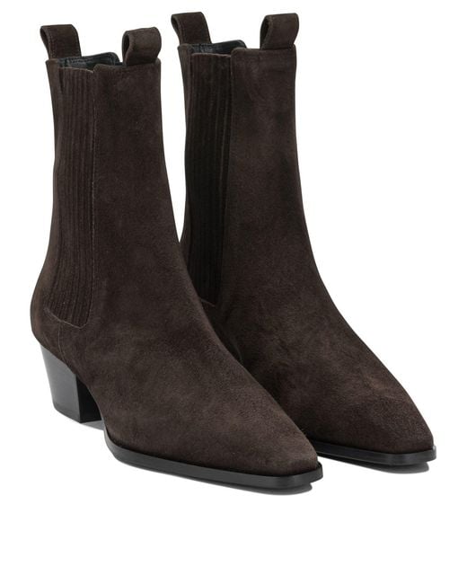 Aeyde Brown Agata Pull-On Ankle Boots
