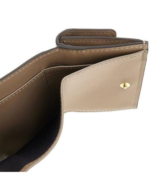Fendi Natural Micro Trifold Baguette Wallet