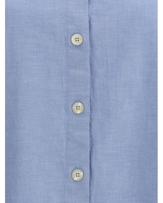 Deperlu Blue Oversized Shirt