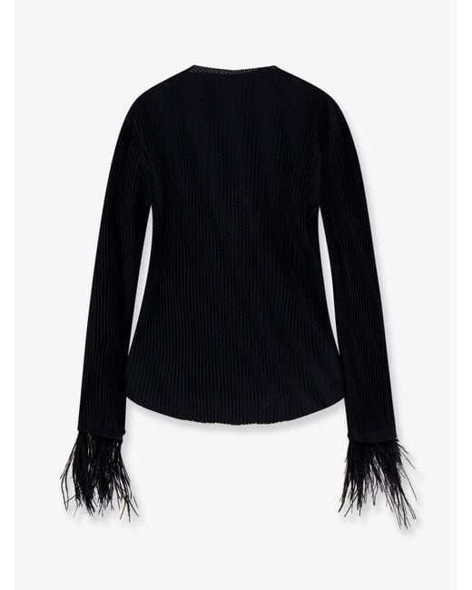 Boss Blue Efedera Pleated Top