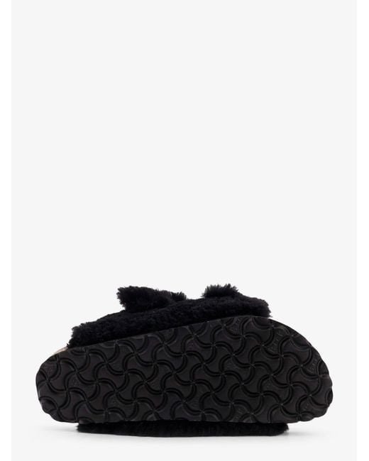 Birkenstock Black Arizona Big Buckle Teddy Sandals