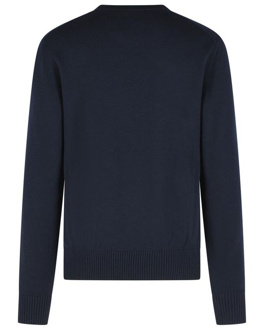Dolce & Gabbana Blue Dolce & Gabbana Virgin Wool Sweater for men