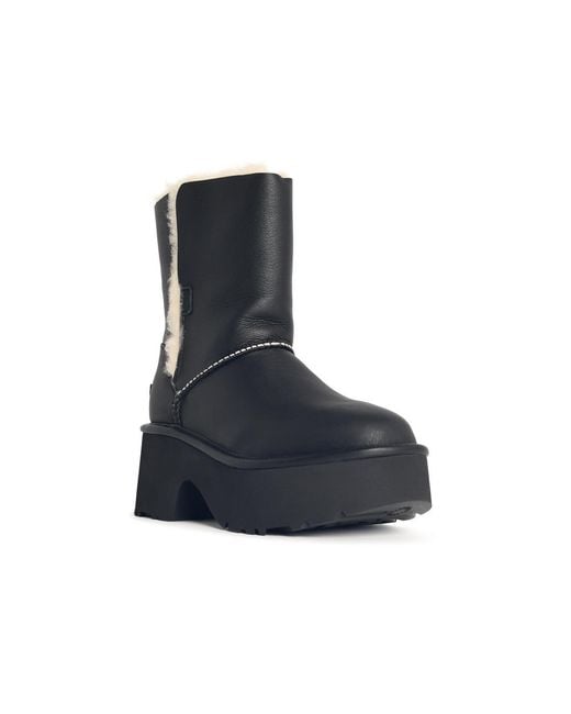 Ugg Blue 'Classic Esmee' Leather Boots