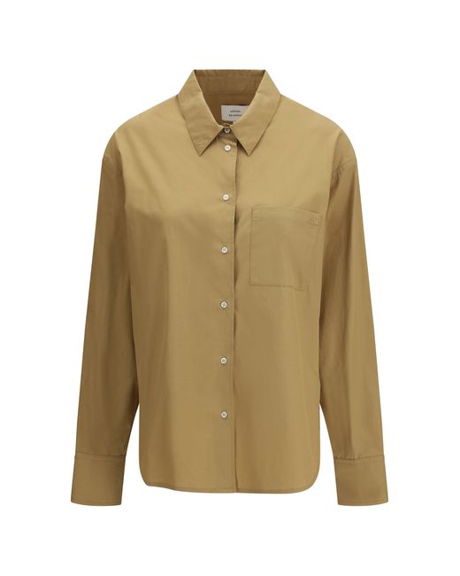 Loulou de Saison Green Shirt Lee Cotton Poplin
