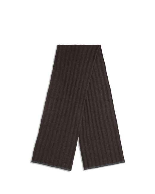 Brunello Cucinelli Black Cashmere Scarf for men