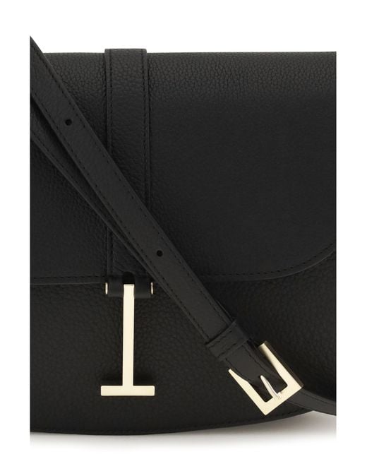 Tom Ford Black Small Leather Crossbody Bag