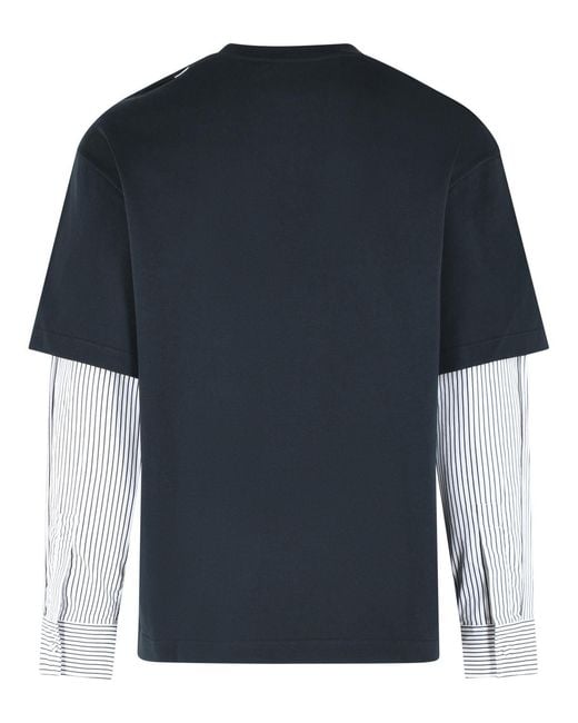 Jil Sander Blue Midnight Cotton T-Shirt for men