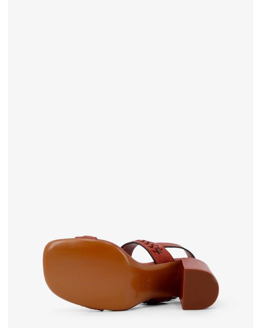 Zimmermann Red Leather Sandals Alchemy 85