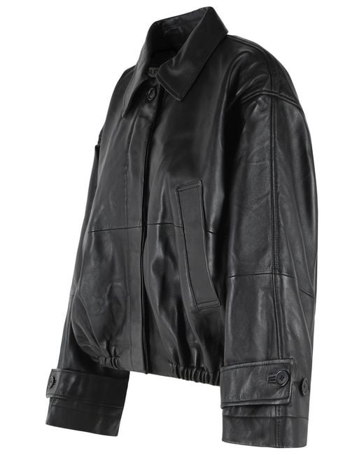 Rohe Black Leather Jacket