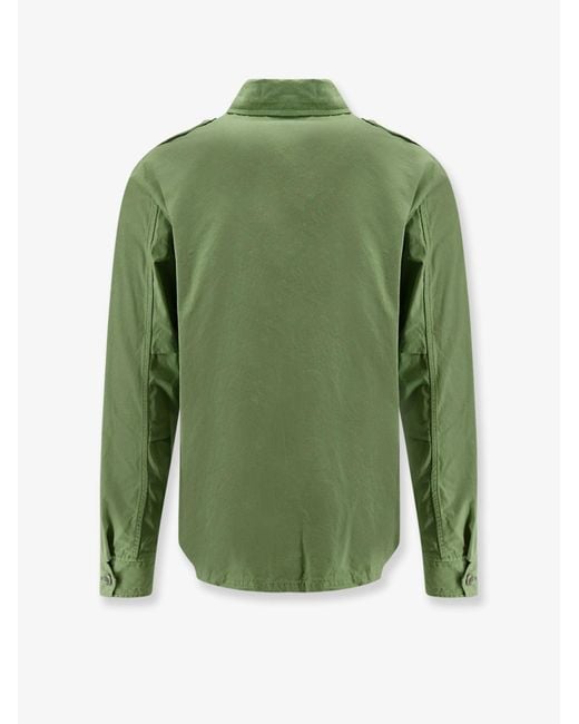 Aspesi Green Field Cotton Shirt for men