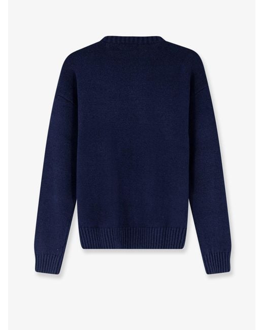 Polo Ralph Lauren Blue Cotton And Linen Blend Sweatshirt for men