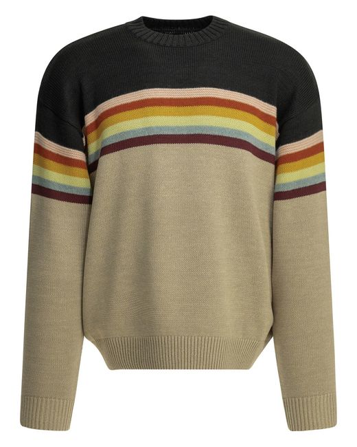 Kapital Blue 2 Tones Peckish Crewneck Sweater for men
