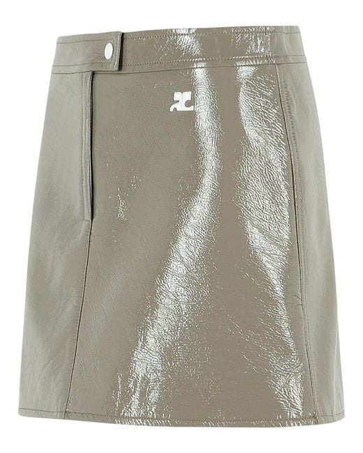 Courreges Multicolor 'Reedition' Polyester Blend Miniskirt