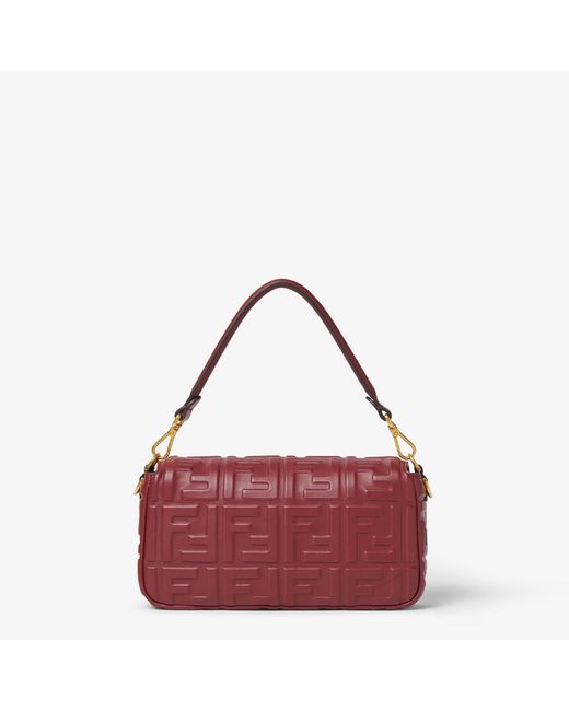 Fendi Red "Baguette" Crossbody Bag