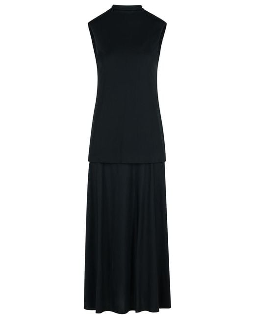 Jil Sander Black Viscose Blend Dress