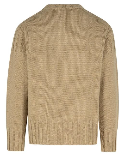 Jil Sander Natural Cashmere Sweater for men