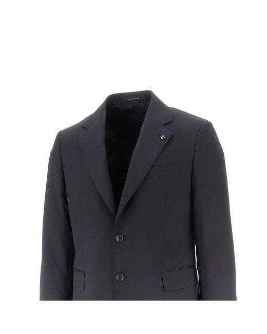 Tagliatore Blue Virgin Wool Two-Pieces Tailored Suit for men