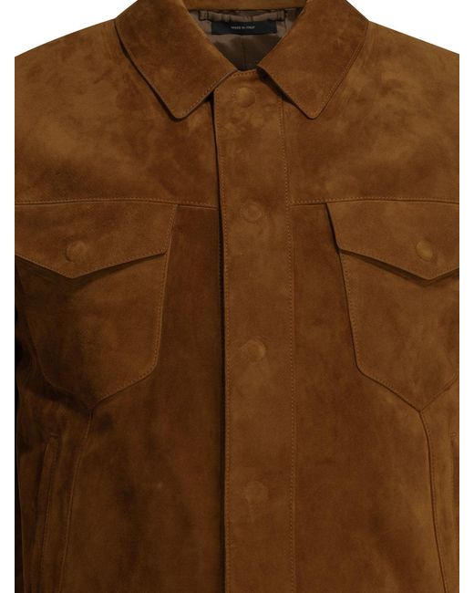 Tom Ford Brown Suede Jacket for men