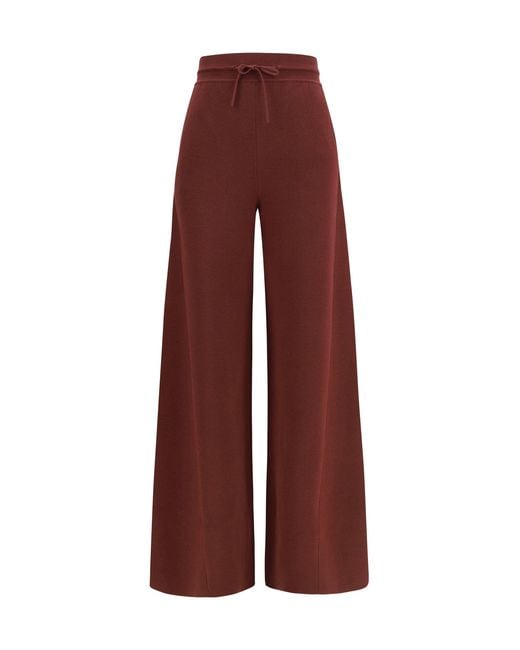 Loro Piana Purple Siena Silk And Cotton Pants Soft Plumwood