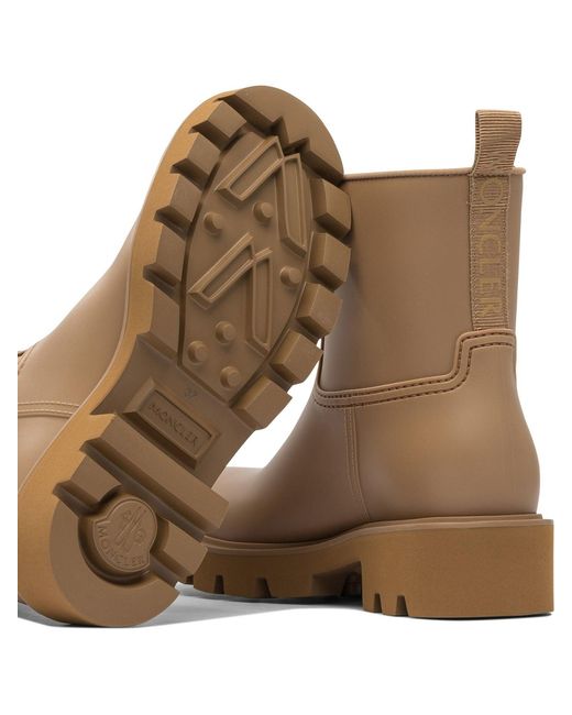 Moncler Brown "Kickstream" Rain Boots
