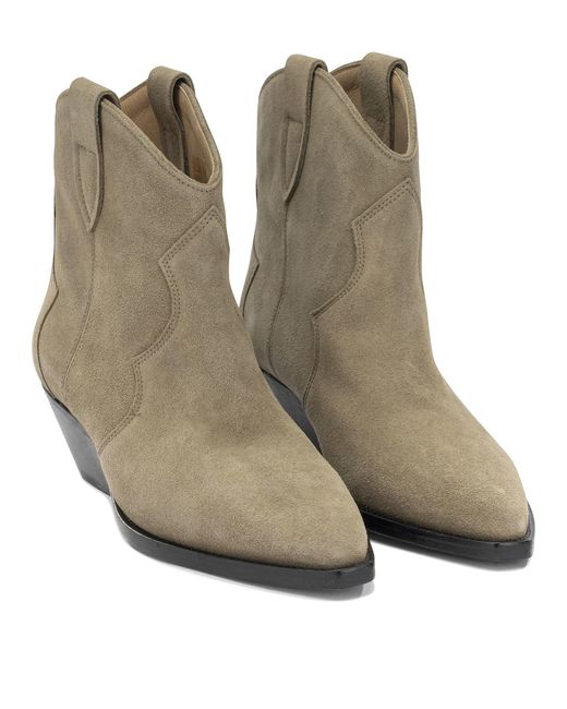 Isabel Marant Natural "Dewina" Cowboy Boots