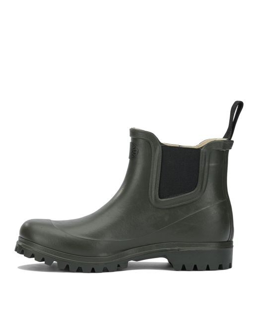 Superga Black Rubber Ankle Boots