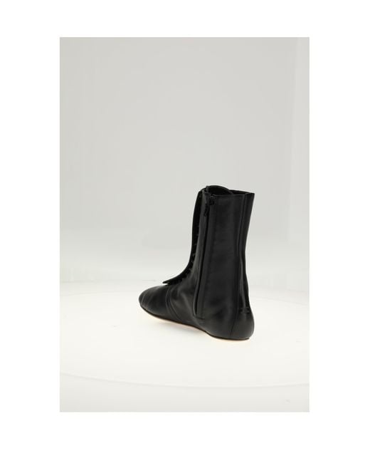 Céline White Lace-Up Boot 05