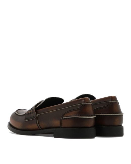 Miu Miu Black Vintage Leather Loafers