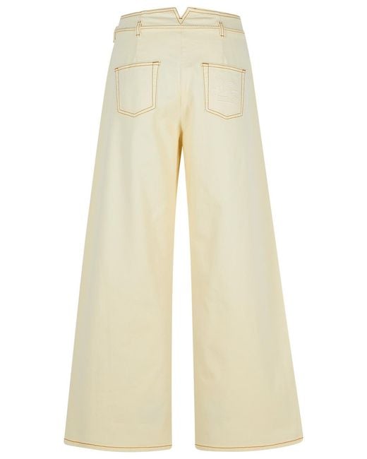 Etro Natural Cream Denim Jeans