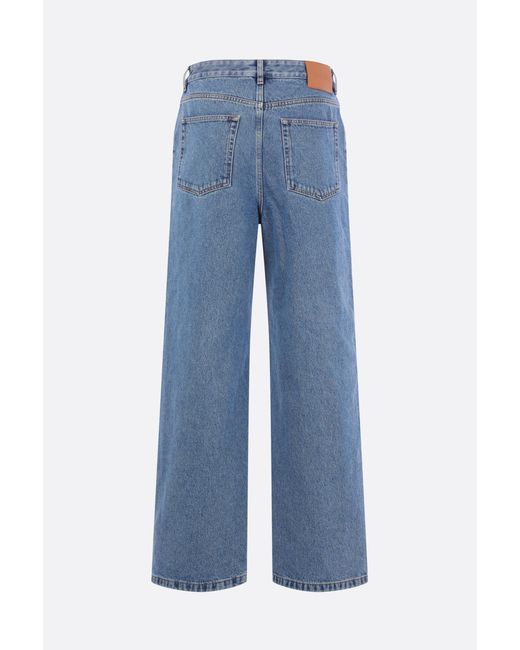 Loewe Blue Anagram Baggy Jeans
