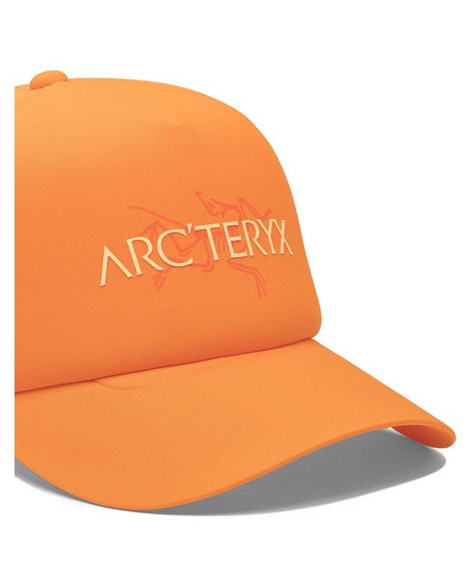 Arc'teryx Orange "Brid Word" Trucker Hat for men