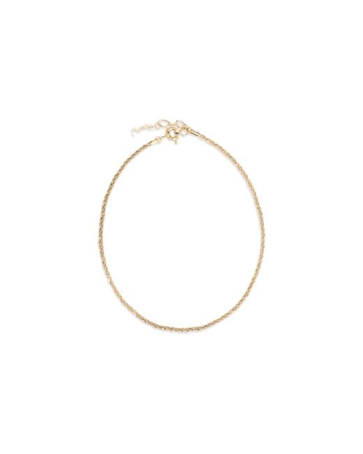 Women's White Metal Chain Necklace